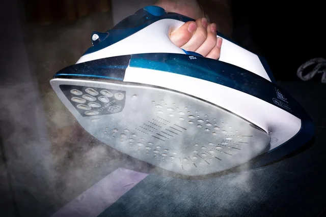 iron, household, house work, steam, steam iron, close up, steam iron, steam iron, steam iron, steam iron, steam iron. Adhesive patches versus fusible web: how visible mending supplies fail